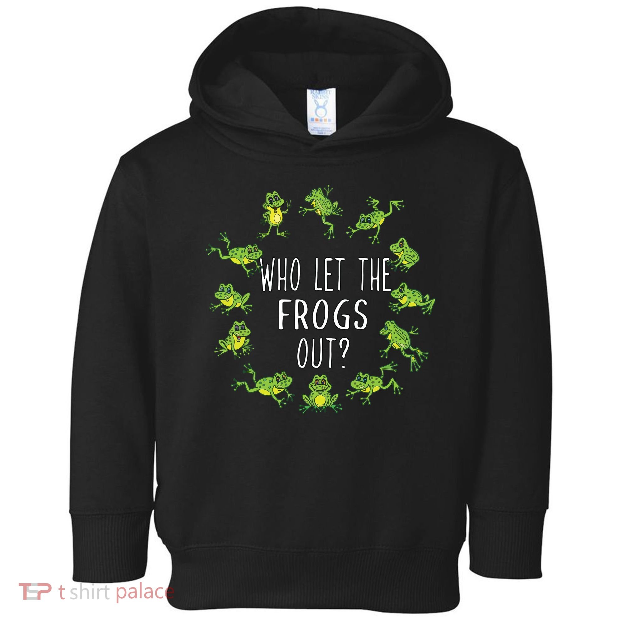 Funny Passover Who Let The Frogs Out Jewish Seder Toddler Hoodie