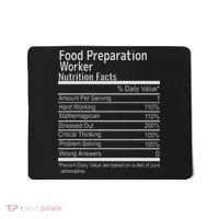 Food Preparation Worker Nutritional Facts Thanksgiving Xmas Mousepad thumb 0