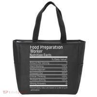 Food Preparation Worker Nutritional Facts Thanksgiving Xmas Tote Bag thumb 0