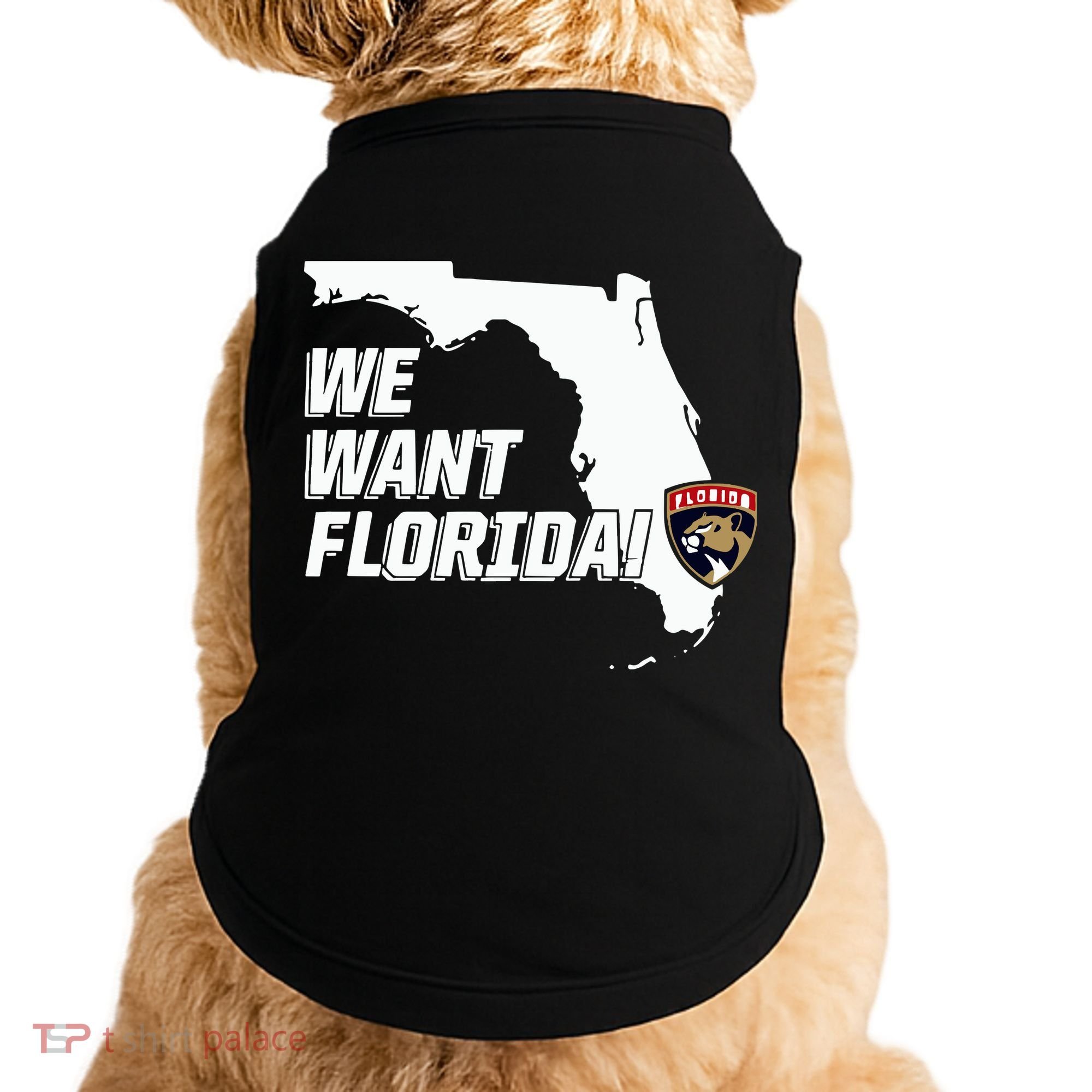 Florida Panther We Want Florida Doggie Tank