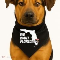Florida Panther We Want Florida USA-Made Doggie Bandana thumb 1