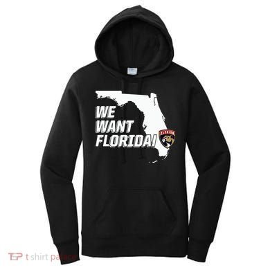 Florida Panther We Want Florida Women's Hoodie