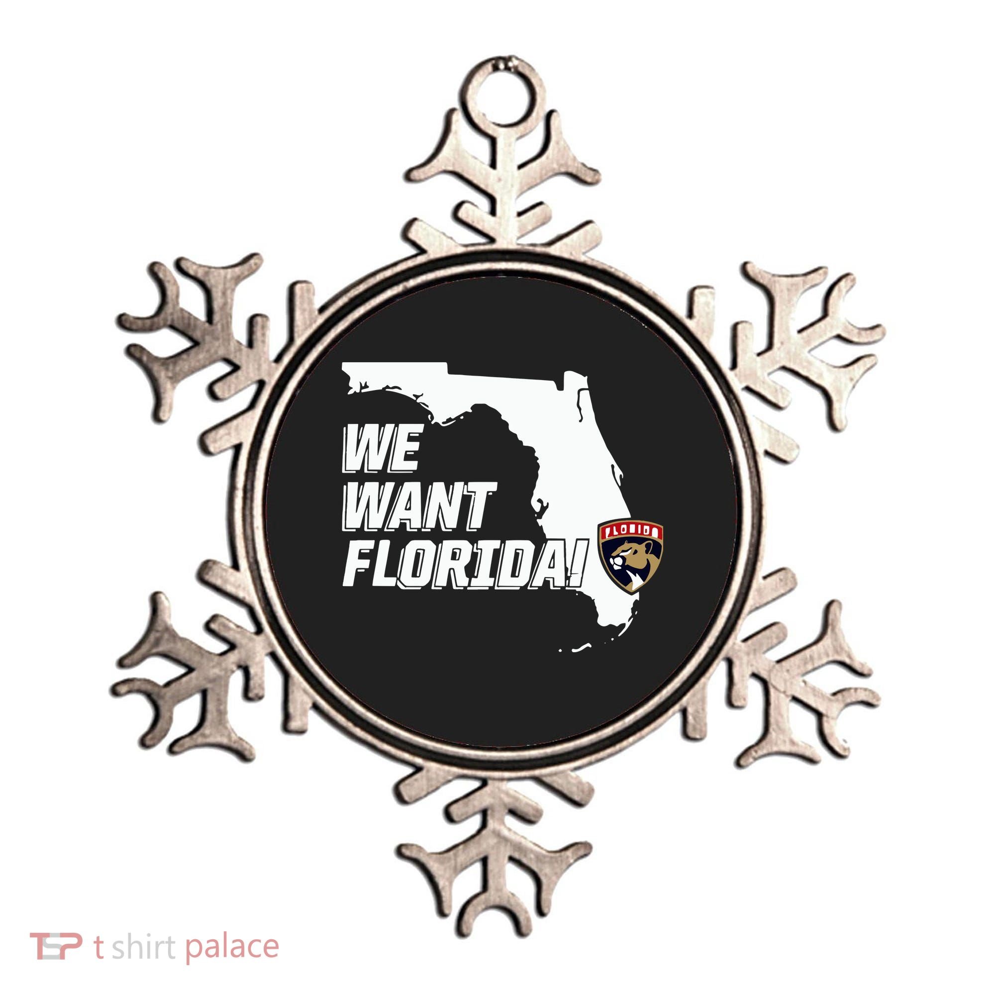 Florida Panther We Want Florida Ornament