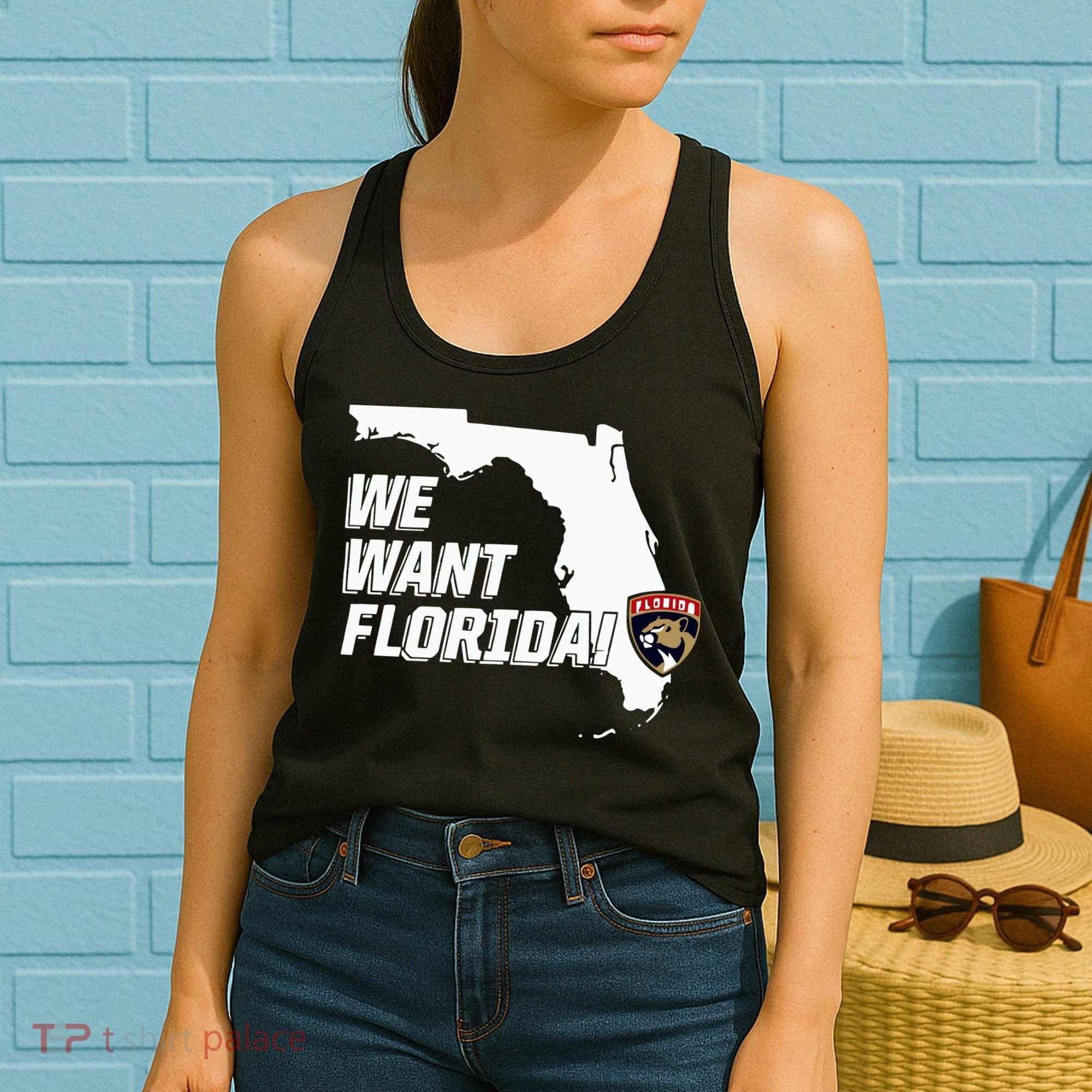 Florida Panther We Want Florida Women's Tank Top