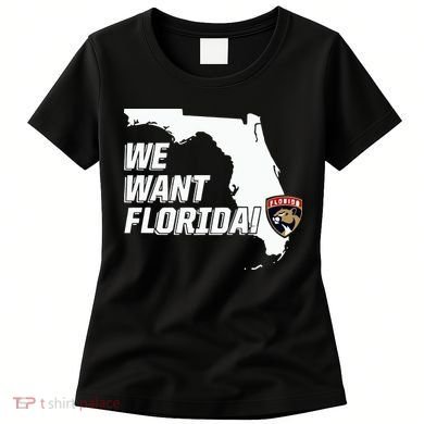 Florida Panther We Want Florida Women's T-Shirt