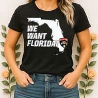 Florida Panther We Want Florida Women's T-Shirt thumb 2