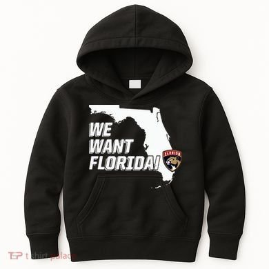 Florida Panther We Want Florida Kids Hoodie