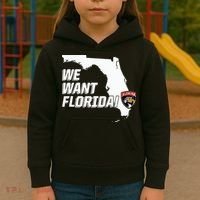 Florida Panther We Want Florida Kids Hoodie thumb 3