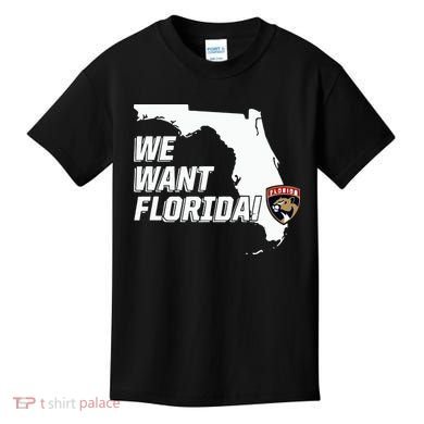 Florida Panther We Want Florida Kids T-Shirt