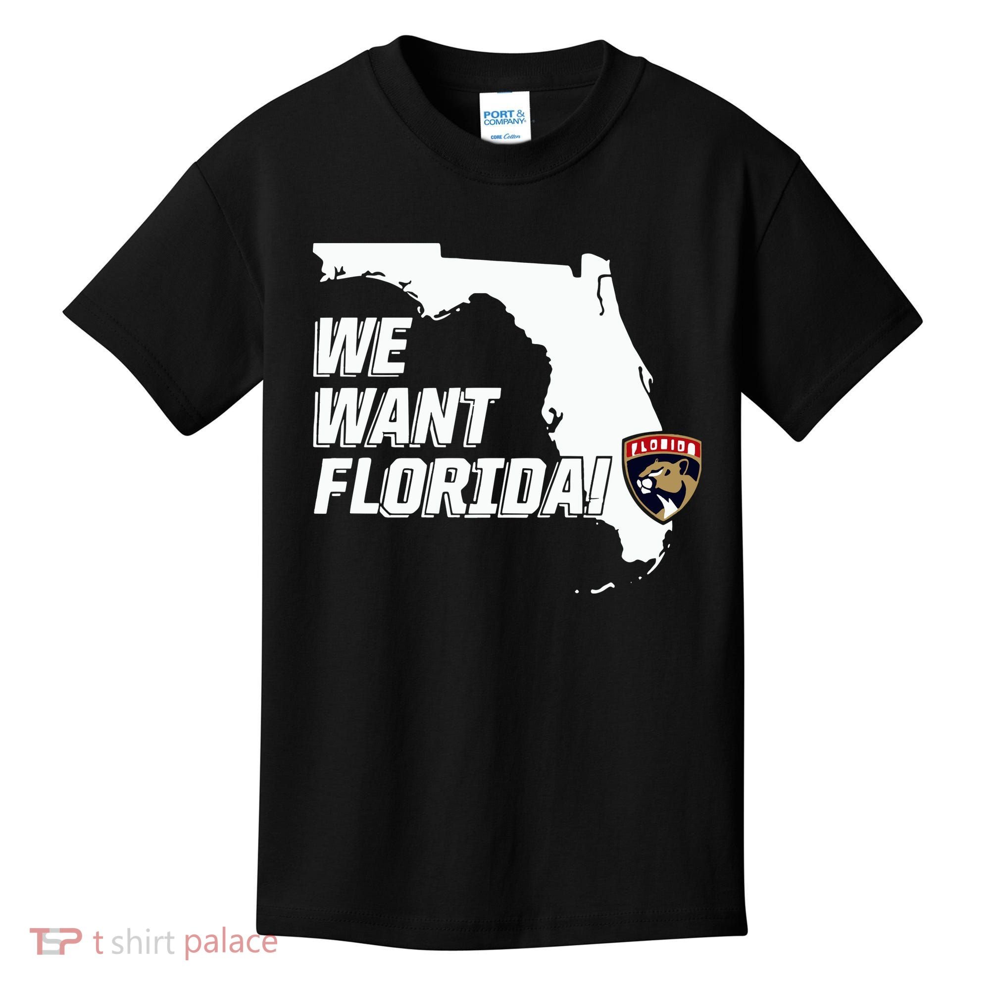 Florida Panther We Want Florida Kids T-Shirt