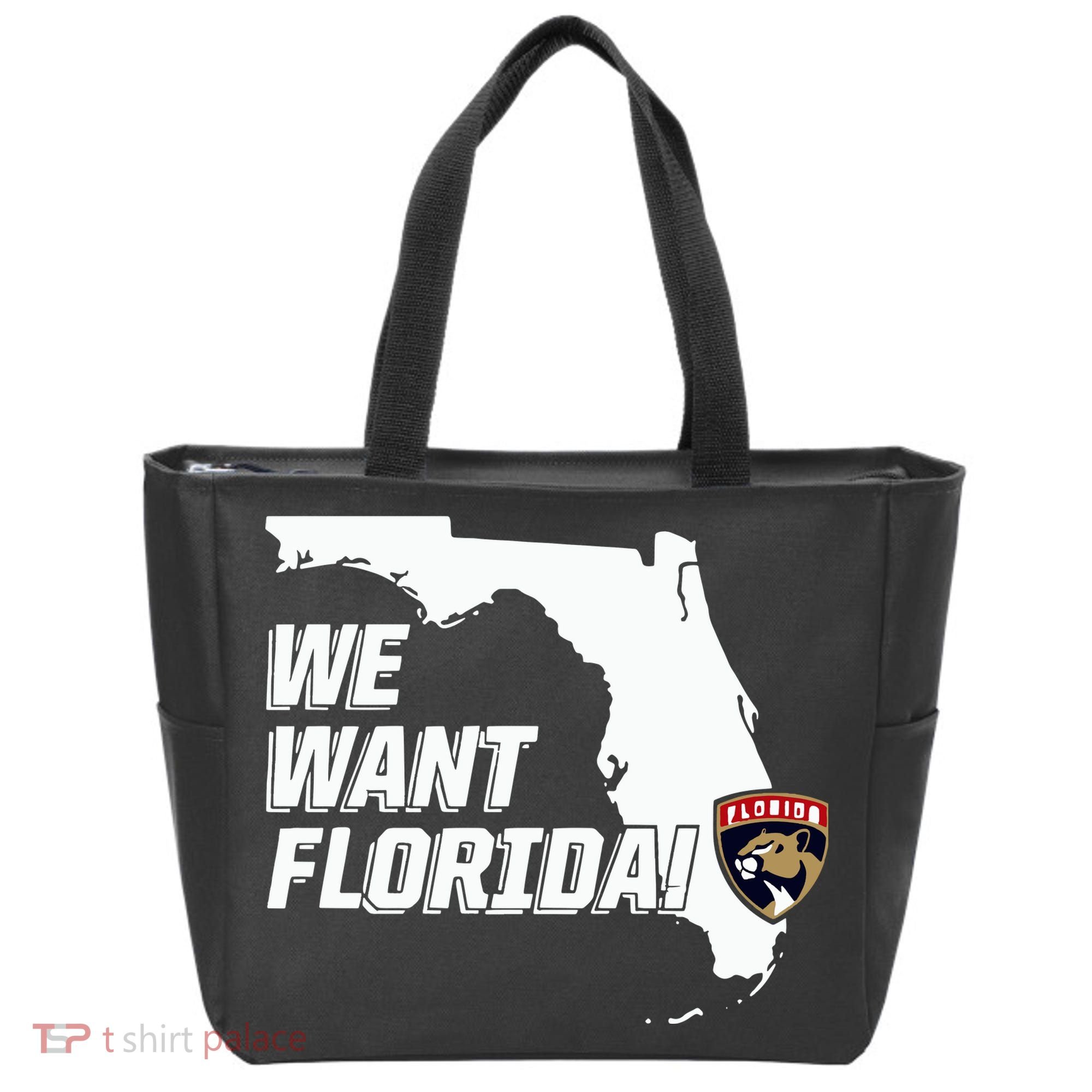Florida Panther We Want Florida Tote Bag