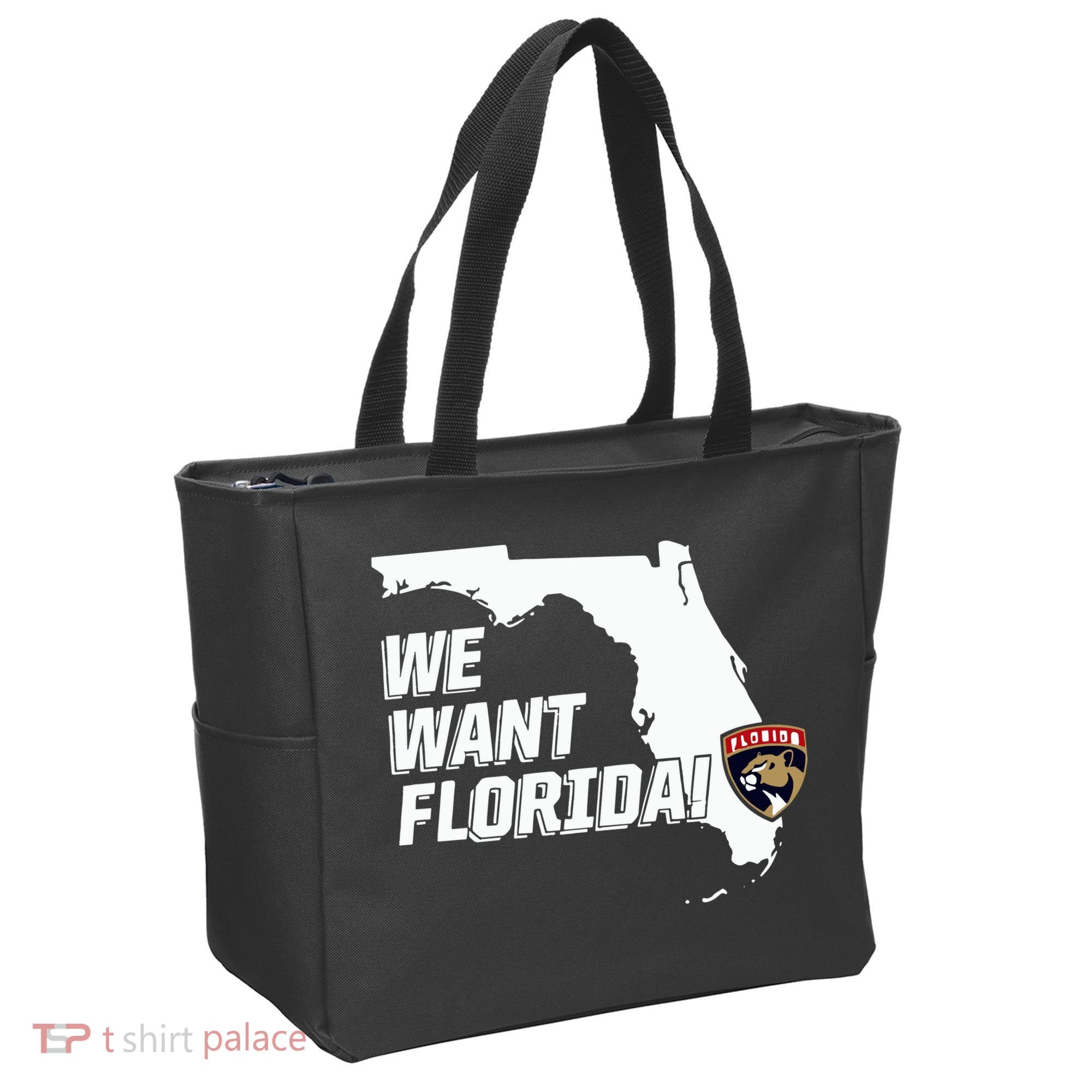 Florida Panther We Want Florida Tote Bag