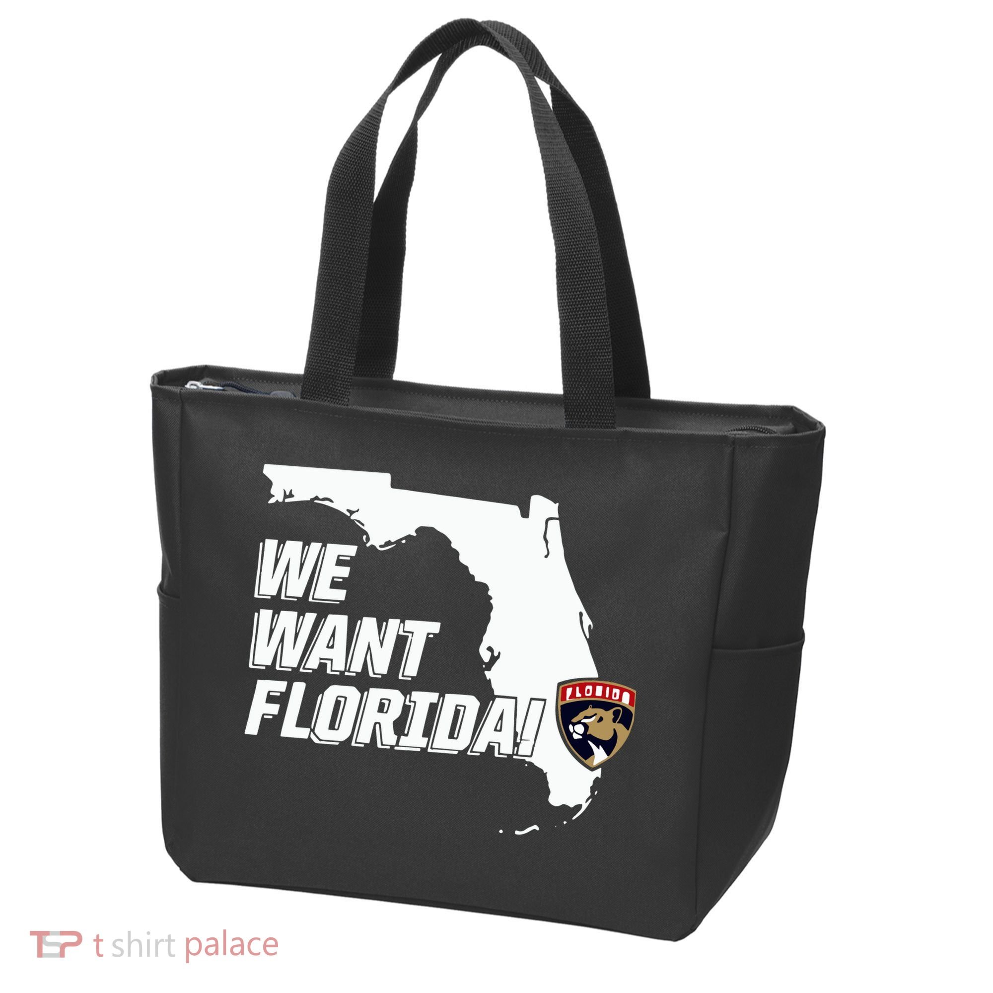Florida Panther We Want Florida Tote Bag