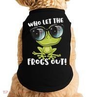 Funny Passover Who Let The Frogs Ou Jewish Seder Doggie Tank thumb 0