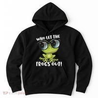 Funny Passover Who Let The Frogs Ou Jewish Seder Hoodie thumb 0