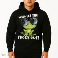 Funny Passover Who Let The Frogs Ou Jewish Seder Hoodie thumb 2
