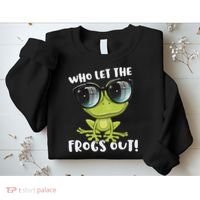 Funny Passover Who Let The Frogs Ou Jewish Seder Sweatshirt thumb 2