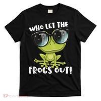 Funny Passover Who Let The Frogs Ou Jewish Seder T-Shirt thumb 0