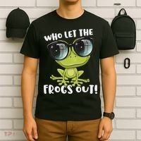 Funny Passover Who Let The Frogs Ou Jewish Seder T-Shirt thumb 6