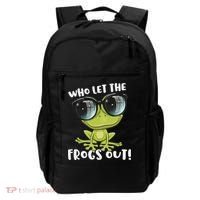 Funny Passover Who Let The Frogs Ou Jewish Seder Backpack thumb 0