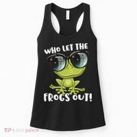 Funny Passover Who Let The Frogs Ou Jewish Seder Women's Tank Top thumb 0