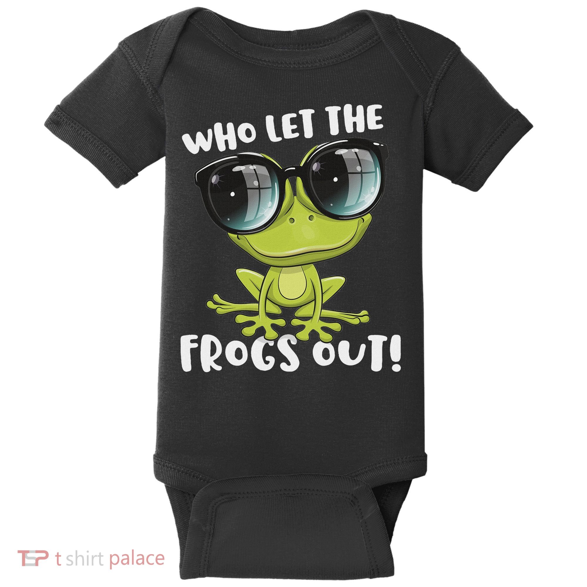 Funny Passover Who Let The Frogs Ou Jewish Seder Baby Bodysuit
