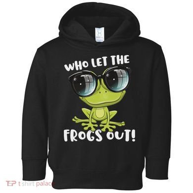 Funny Passover Who Let The Frogs Ou Jewish Seder Toddler Hoodie