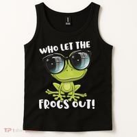 Funny Passover Who Let The Frogs Ou Jewish Seder Tank Top thumb 2