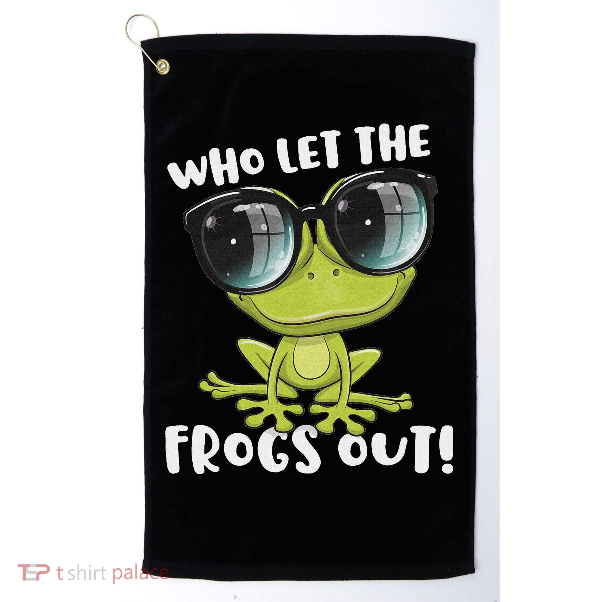 Funny Passover Who Let The Frogs Ou Jewish Seder Golf Towel