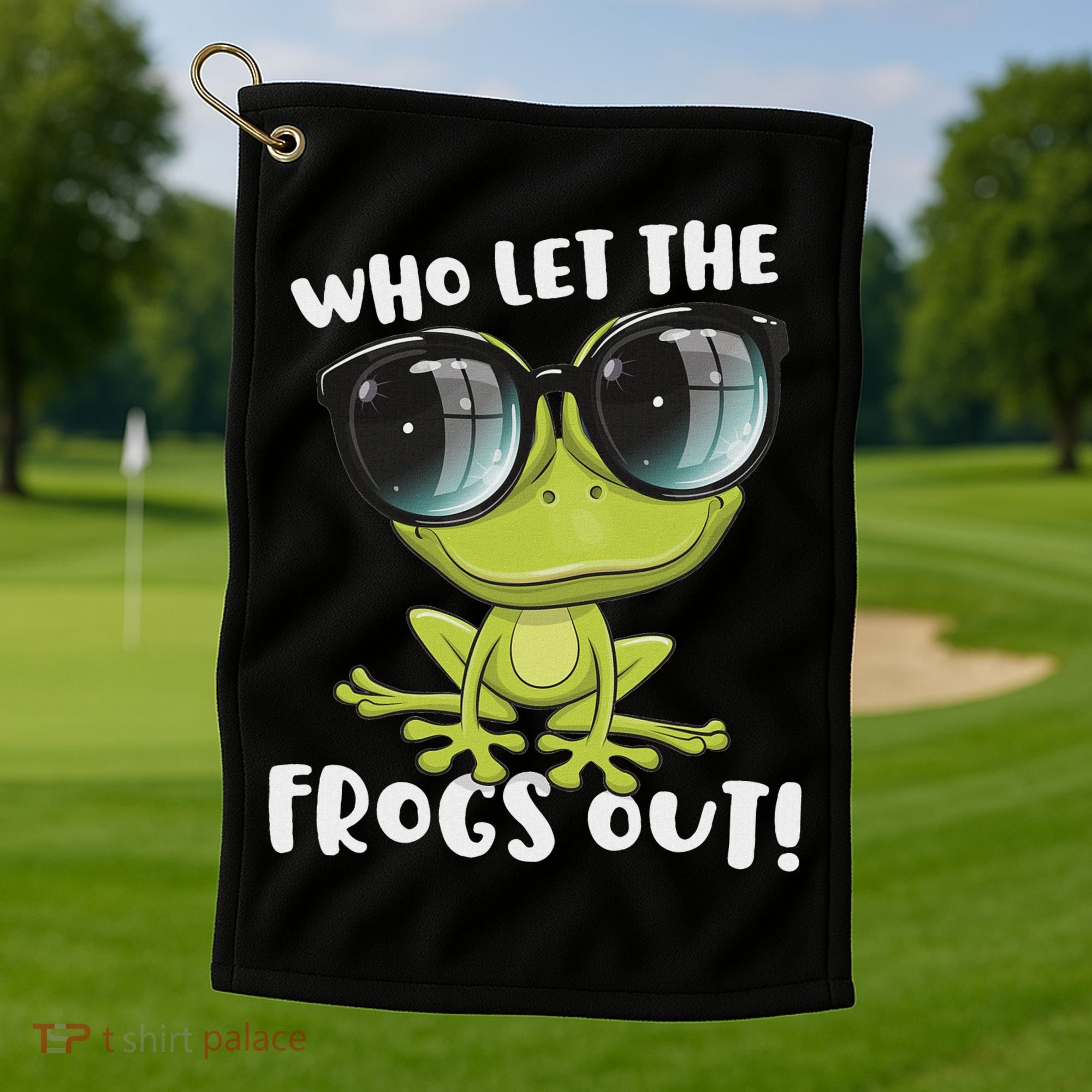 Funny Passover Who Let The Frogs Ou Jewish Seder Golf Towel
