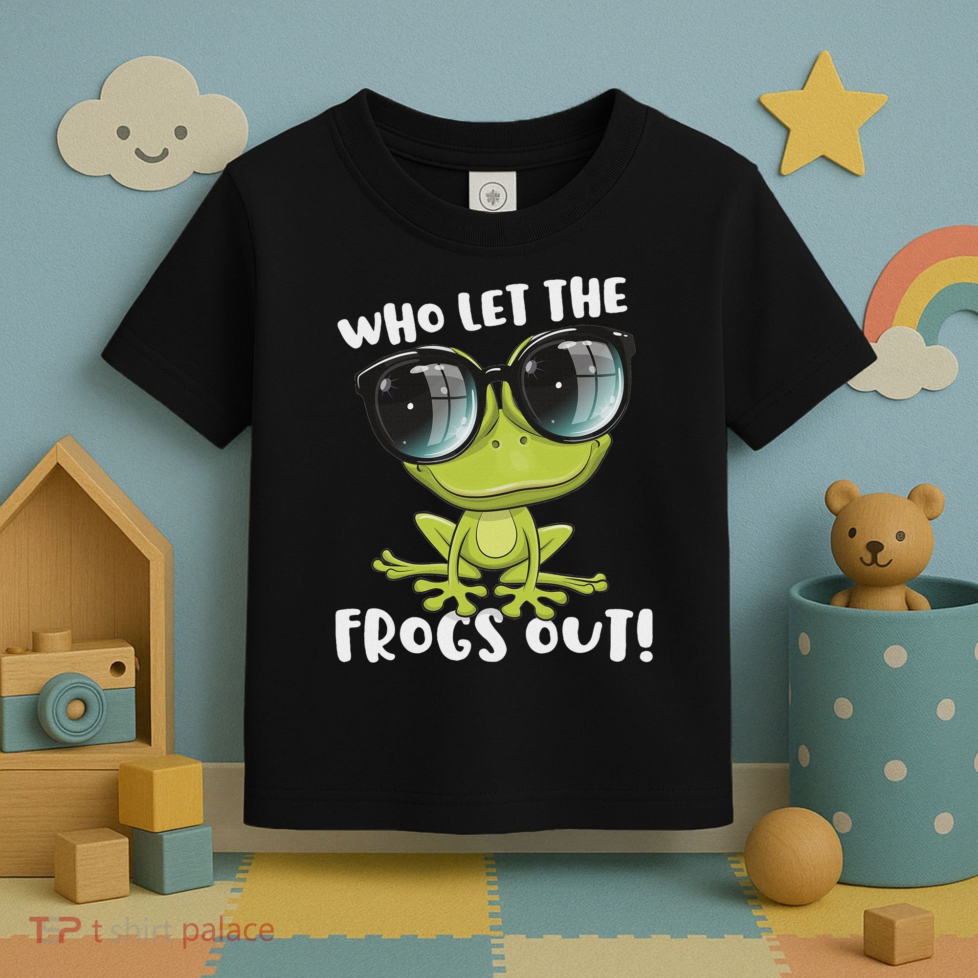 Funny Passover Who Let The Frogs Ou Jewish Seder Toddler T-Shirt