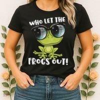 Funny Passover Who Let The Frogs Ou Jewish Seder Women's T-Shirt thumb 2