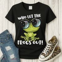 Funny Passover Who Let The Frogs Ou Jewish Seder Women's T-Shirt thumb 3