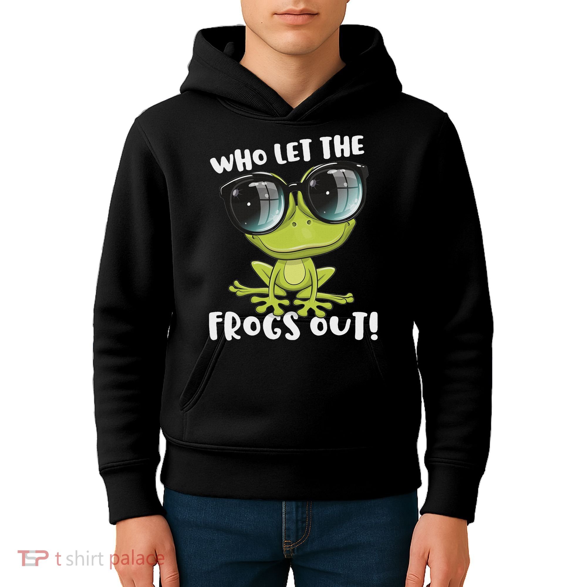 Funny Passover Who Let The Frogs Ou Jewish Seder Kids Hoodie