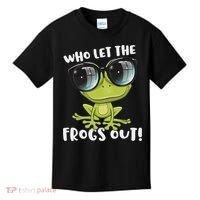 Funny Passover Who Let The Frogs Ou Jewish Seder Kids T-Shirt thumb 0