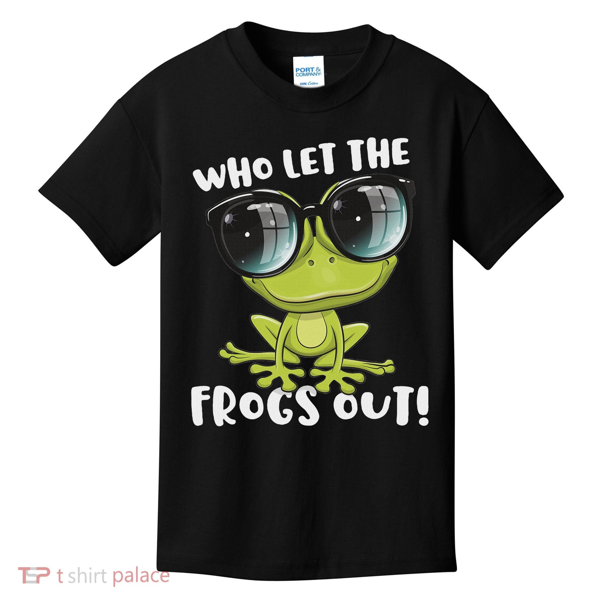 Funny Passover Who Let The Frogs Ou Jewish Seder Kids T-Shirt