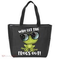 Funny Passover Who Let The Frogs Ou Jewish Seder Tote Bag thumb 0