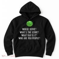 Funny Pickleball Whose Serve League Pickleball Team Hoodie thumb 0