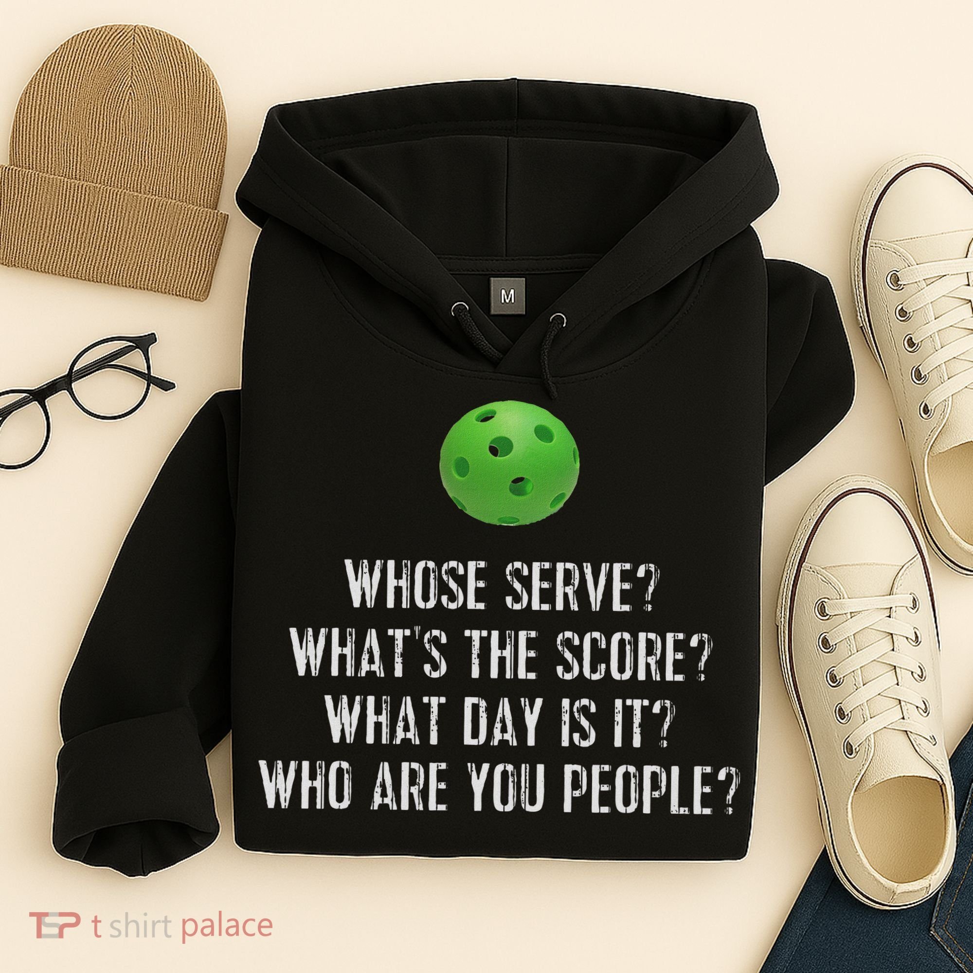 Funny Pickleball Whose Serve League Pickleball Team Hoodie