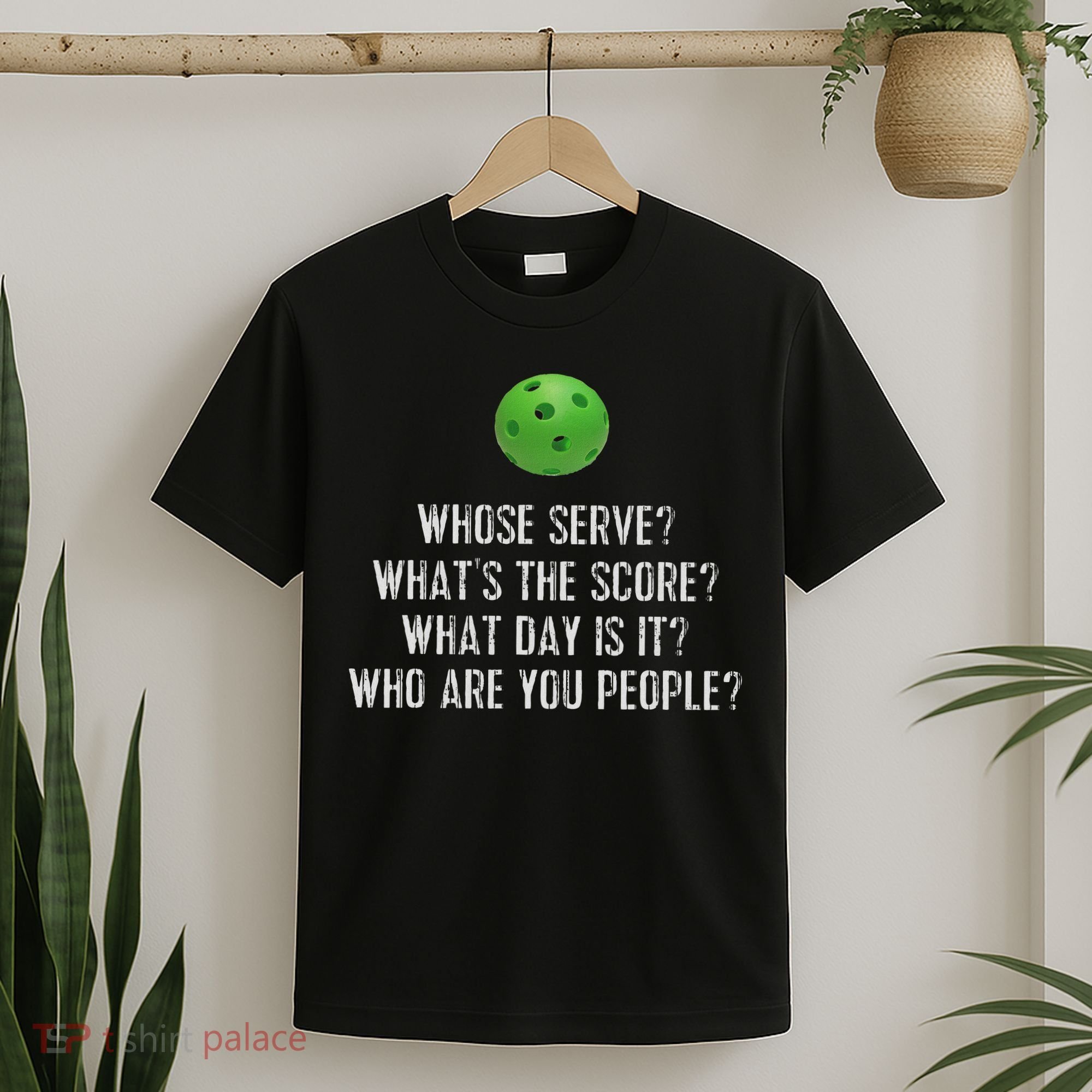 Funny Pickleball Whose Serve League Pickleball Team T-Shirt