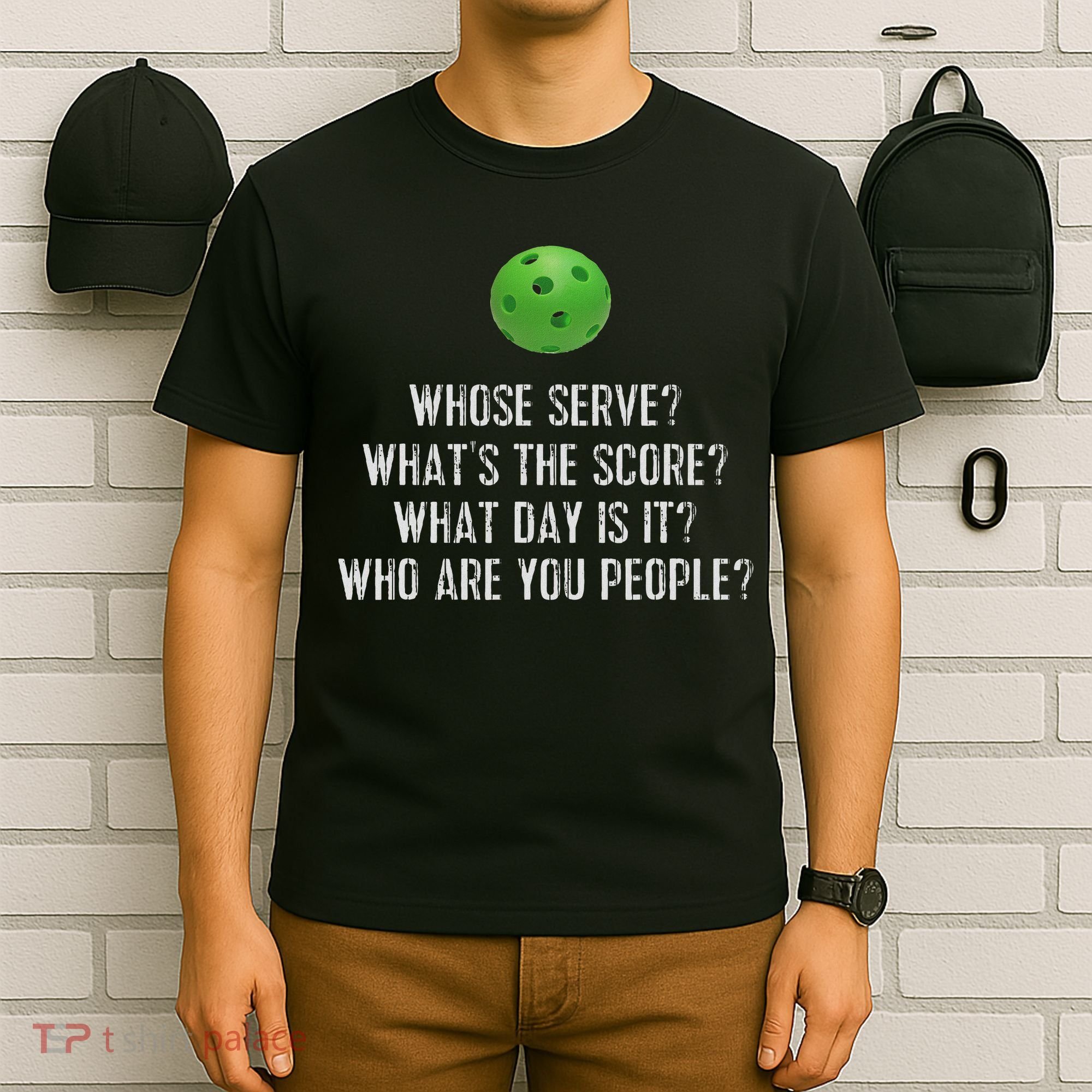 Funny Pickleball Whose Serve League Pickleball Team T-Shirt