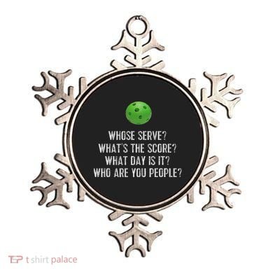 Funny Pickleball Whose Serve League Pickleball Team Ornament