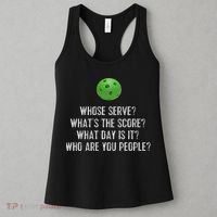 Funny Pickleball Whose Serve League Pickleball Team Women's Tank Top thumb 3