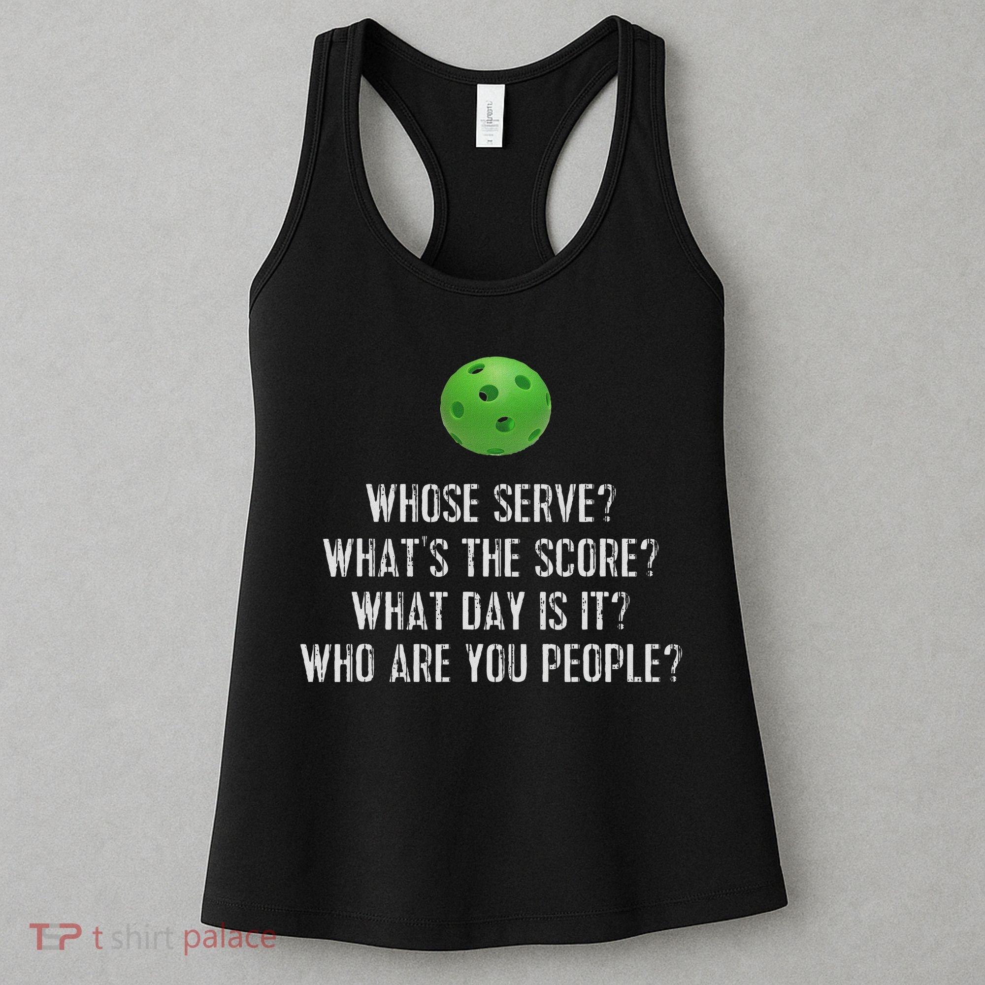 Funny Pickleball Whose Serve League Pickleball Team Women's Tank Top