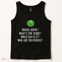 Funny Pickleball Whose Serve League Pickleball Team Tank Top thumb 2