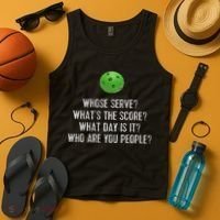 Funny Pickleball Whose Serve League Pickleball Team Tank Top thumb 4