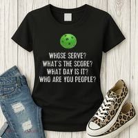 Funny Pickleball Whose Serve League Pickleball Team Women's T-Shirt thumb 3