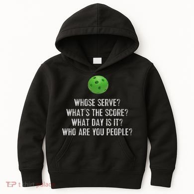 Funny Pickleball Whose Serve League Pickleball Team Kids Hoodie