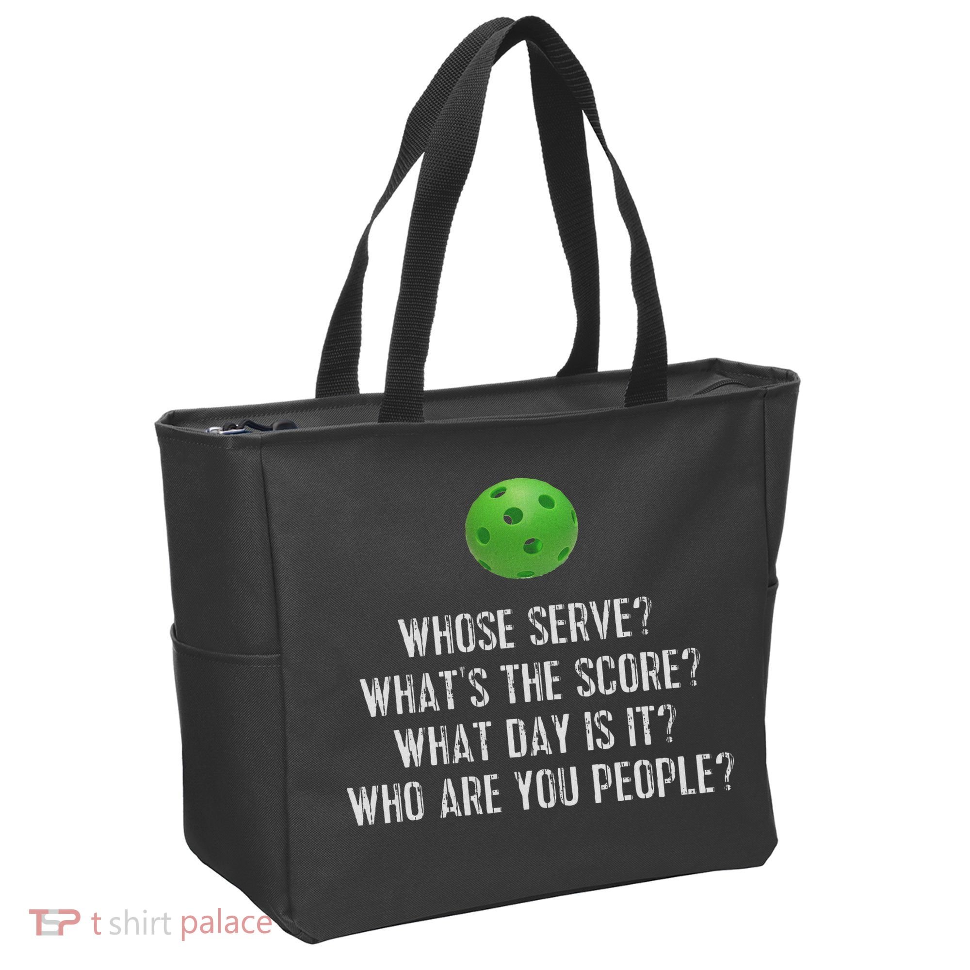 Funny Pickleball Whose Serve League Pickleball Team Tote Bag