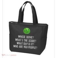 Funny Pickleball Whose Serve League Pickleball Team Tote Bag thumb 3